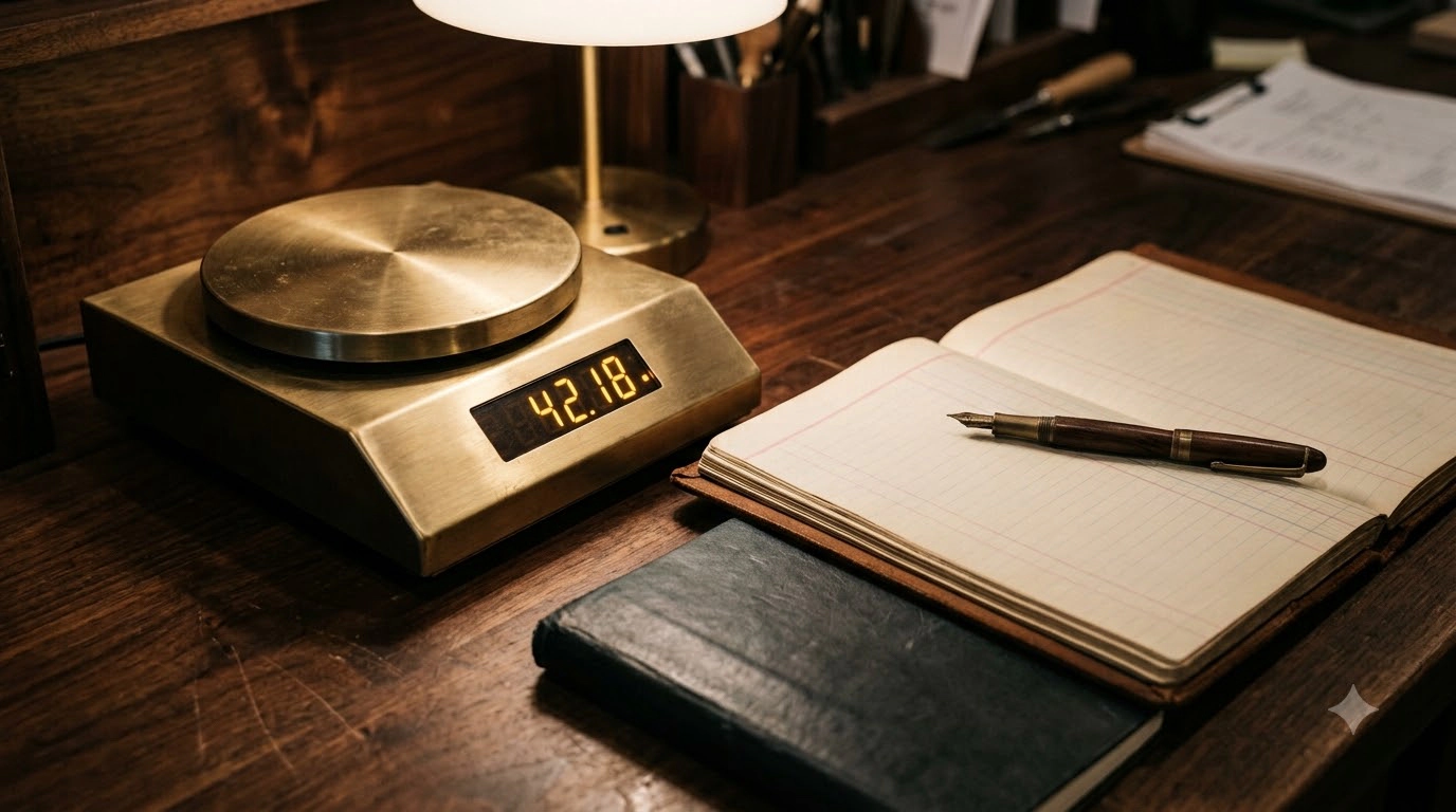 Precision measurement scale detail